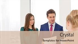  Presentation with worried young female college student - Colorful presentation design enhanced with discussing over documents in new backdrop and a lemonade colored foreground