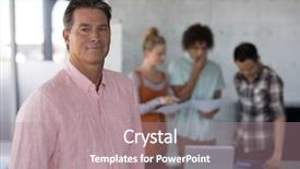  Presentation with aged - Slides having discussing plans in the background background and a  colored foreground