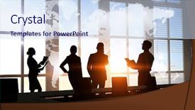  Presentation with international - Colorful slide set enhanced with discussing policy of international partnership backdrop and a sky blue colored foreground