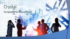  Presentation with international trade - PPT theme enhanced with discussing policy of international partnership background and a sky blue colored foreground