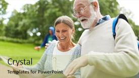  Presentation with aging - Presentation enhanced with discussion of destination place background and a  colored foreground