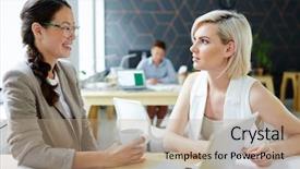  Presentation with breaking news of cancer - Colorful PPT layouts enhanced with discussion of the latest news backdrop and a  colored foreground