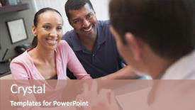  Presentation with ivf - Beautiful presentation featuring discussion with doctor in ivf backdrop and a coral colored foreground