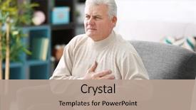  Presentation with heart disease - Amazing PPT layouts having disease - aged man having heart pain backdrop and a coral colored foreground