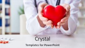  Presentation with cardiologist - Slide deck enhanced with disease - doctor cardiologist with red heart background and a white colored foreground