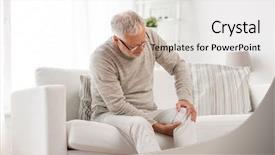  Presentation with home health care - Cool new presentation with disease - people health care and problem backdrop and a soft green colored foreground