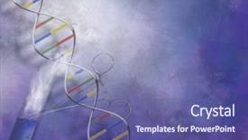  Presentation with disease cancer - Amazing presentation theme having disease cancer 3d - dna science backdrop and a ocean colored foreground