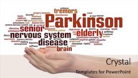  Presentation with genetic disease - Slide set with disease healthcare or nervous system background and a coral colored foreground