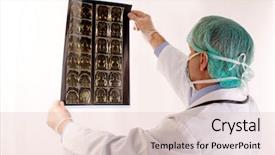  Presentation with disease - Beautiful presentation featuring disease prognosis - doctor backdrop and a lemonade colored foreground