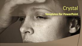  Presentation with disease - PPT theme having disease background and a violet colored foreground