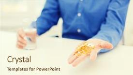  Presentation with drugs - Amazing slide deck having diseased fish - health healthcare medicine medication backdrop and a cream colored foreground