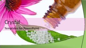  Presentation with alternative medicine - Beautiful presentation theme featuring diseases in the gentle alternative backdrop and a lilac colored foreground