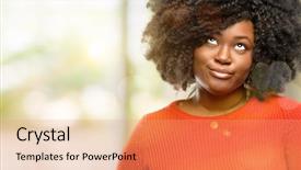  Presentation with indian woman bridal face - Cool new PPT theme with disess - beautiful african woman making funny backdrop and a coral colored foreground