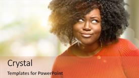  Presentation with indian woman bridal face - PPT theme featuring disess - beautiful african woman making funny background and a  colored foreground