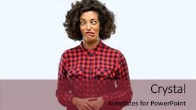  Presentation with funny - PPT theme enhanced with disess - beautiful arab woman making funny background and a  colored foreground