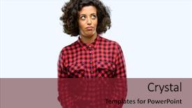  Presentation with funny - Slide deck enhanced with disess - beautiful arab woman making funny background and a  colored foreground