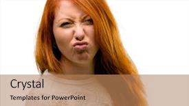  Presentation with making a difference - PPT layouts featuring disess - beautiful young redhead woman making background and a  colored foreground