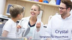  Presentation with family speech - Audience pleasing slides consisting of disfunctional family - picture of cute little boy backdrop and a sky blue colored foreground
