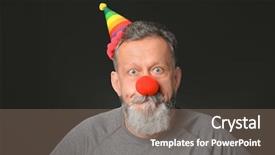  Presentation with kindergarden annual day celebration - PPT layouts featuring disguise on dark background april background and a coral colored foreground