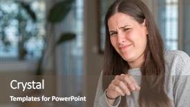  Presentation with home - Slide deck featuring disgust face because aversion reaction background and a tawny brown colored foreground