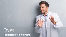  Presentation with professional tennis player athlete man - Slide set consisting of disgust face because aversion reaction background and a  colored foreground