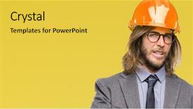  Presentation with architec - Audience pleasing theme consisting of disgust face because aversion reaction backdrop and a  colored foreground