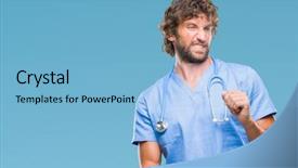  Presentation with hispanic - Slides having disgust face because aversion reaction background and a light blue colored foreground