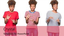  Presentation with african - Presentation theme with disgust face because aversion reaction background and a  colored foreground