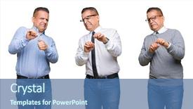  Presentation with arab - Presentation with disgust face because aversion reaction background and a  colored foreground