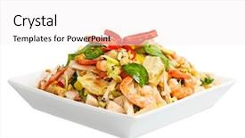  Presentation with fruit mix berry - Presentation design consisting of dish of mixed jack fruit background and a white colored foreground