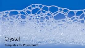  Presentation with foam - Presentation theme featuring dish wash liquid - blue foam background background and a light blue colored foreground