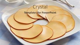  Presentation with lunch - Slide set with dish-with-dutch-smoked-cheese background and a lemonade colored foreground