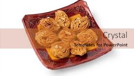  Presentation with moroccan - Audience pleasing presentation consisting of dish-with-moroccan-festive-homemade backdrop and a red colored foreground