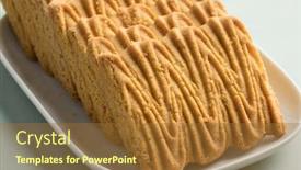  Presentation with butter - Audience pleasing slide deck consisting of dish-with-traditional-dutch-butter backdrop and a tawny brown colored foreground