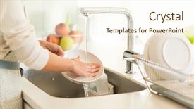  Presentation with kitchen - Amazing presentation having dishes in the kitchen sink backdrop and a cream colored foreground