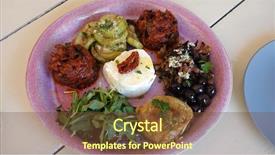  Presentation with healthy food - Cool new slides with dishes pink plate healthy food backdrop and a tawny brown colored foreground