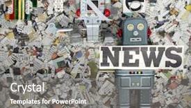  Presentation with fake reviews - PPT layouts having dishonesty - fake nes concpt shot background and a gray colored foreground