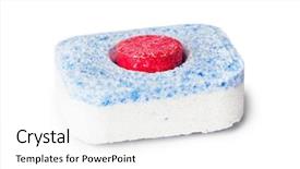  Presentation with tablets wood table tablet white - Slide set featuring dishwasher tablet isolated on white background and a  colored foreground