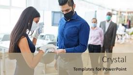  Presentation with disinfect - Audience pleasing presentation consisting of disinfect-hands-of-business-people backdrop and a coral colored foreground