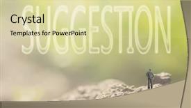  Presentation with homeless person poverty issue concept - Presentation theme featuring disiplin design - concept of advice background and a  colored foreground