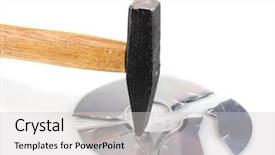  Presentation with chromosome genetic information - Slide deck featuring disk broken hammer with information background and a  colored foreground