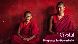  Presentation with ladakh - PPT theme with diskit-india-september-12-2012 background and a wine colored foreground