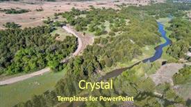  Presentation with top view of amazon river - Slide set having dismal river in nebraska sandhill background and a tawny brown colored foreground