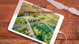  Presentation with digital image - Colorful slide deck enhanced with dismal river in nebraska sandhill backdrop and a red colored foreground