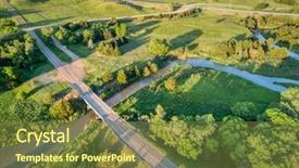  Presentation with bridge over troubled waters - Amazing slide deck having dismal river in nebraska sandhill backdrop and a tawny brown colored foreground