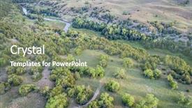  Presentation with top view of amazon river - Audience pleasing slide deck consisting of dismal river in nebraska sandhill backdrop and a  colored foreground