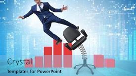  Presentation with concept - Slide set featuring dismissal-and-redundancy-concept background and a light blue colored foreground