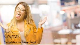  Presentation with protest - Cool new slide deck with disobedience protest and disrespect backdrop and a  colored foreground