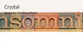  Presentation with sleep health - PPT layouts enhanced with sleep disorders - insomnia - health problem background and a  colored foreground