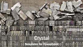  Presentation with grunge vintage music notes - Slide deck having disorganized vintage grunge metal letterpress background and a gray colored foreground